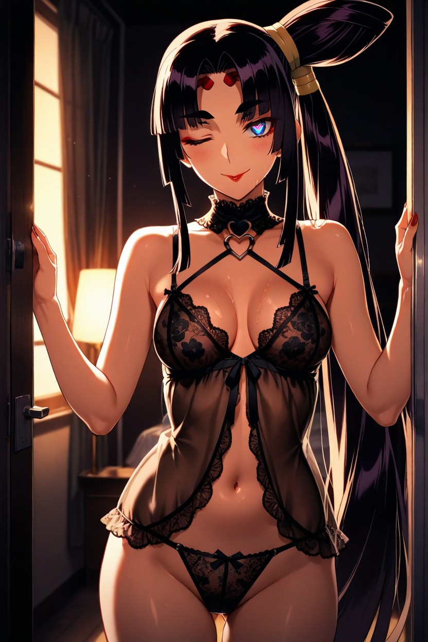 Ushiwakamaru From Fate Grand Order, Backlit, Lingerie Hentai AI Porn