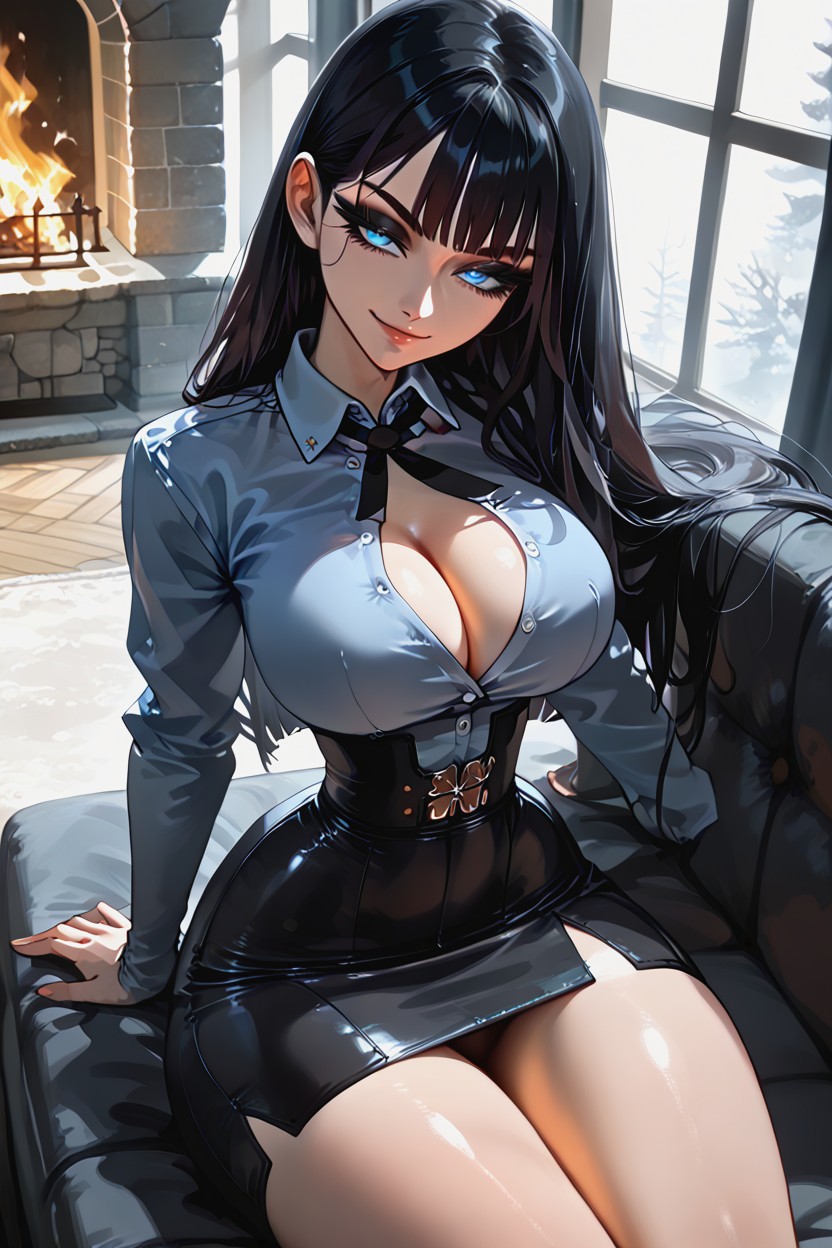 Shiny Hair, Very Smug, Face Hentai AI Porn