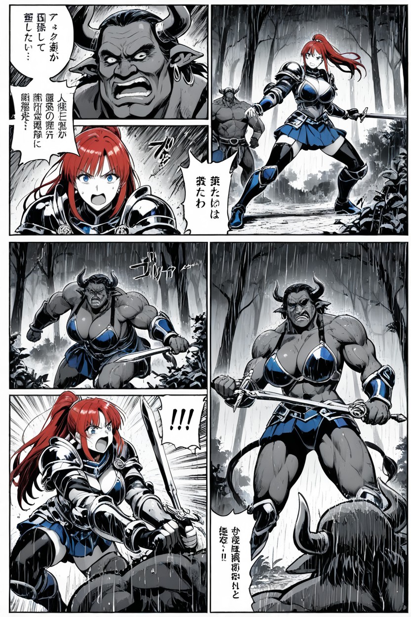 Sword, Shocked, Background Scary Forest Hentai AI Porn