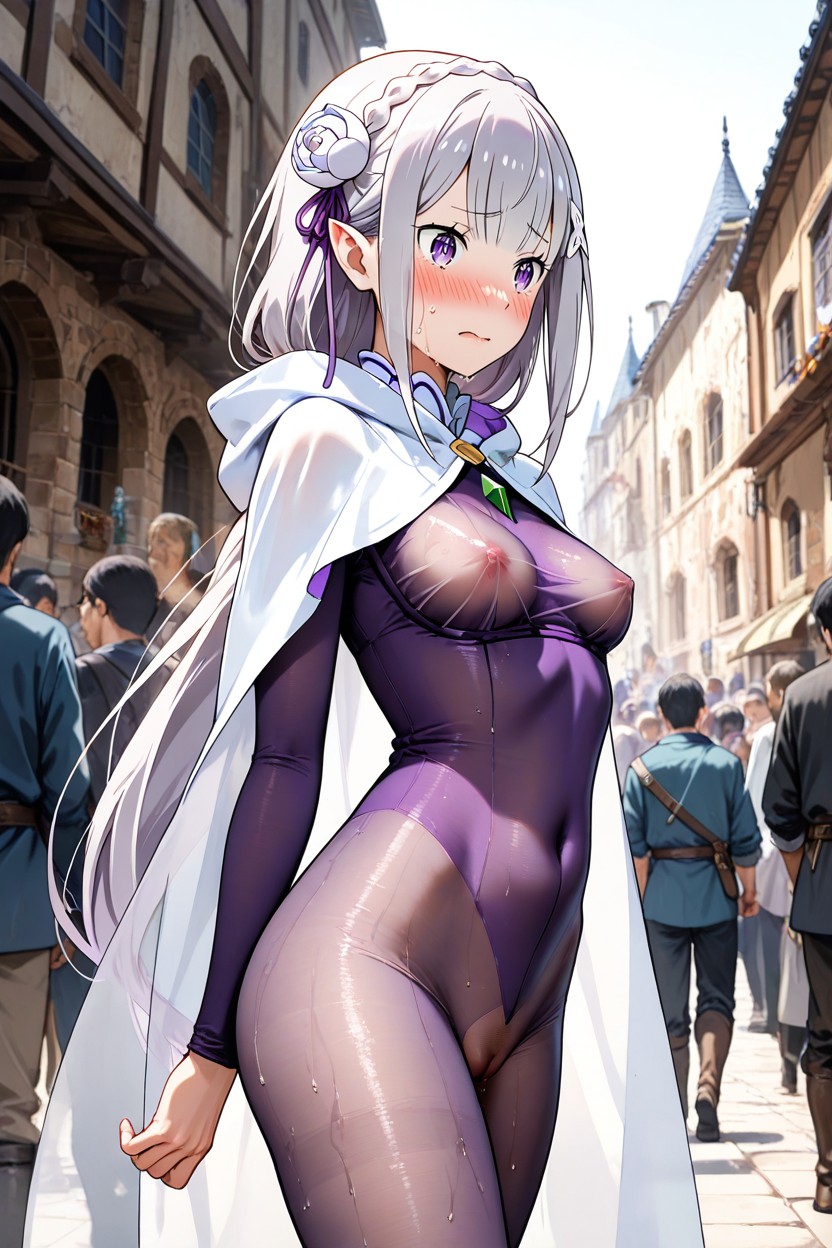 Naked, Skinny, Erect Nipple Hentai AI Porn