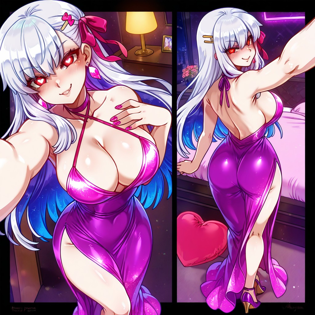 Selfie, Asanagi Style Face, Full Hair Hentai AI Porn