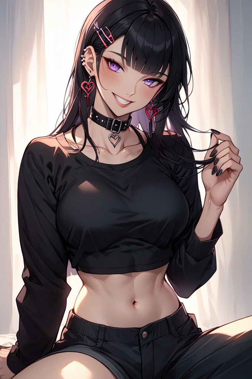 Midriff, Looking At Viewer, Pov Hentai AI Porn