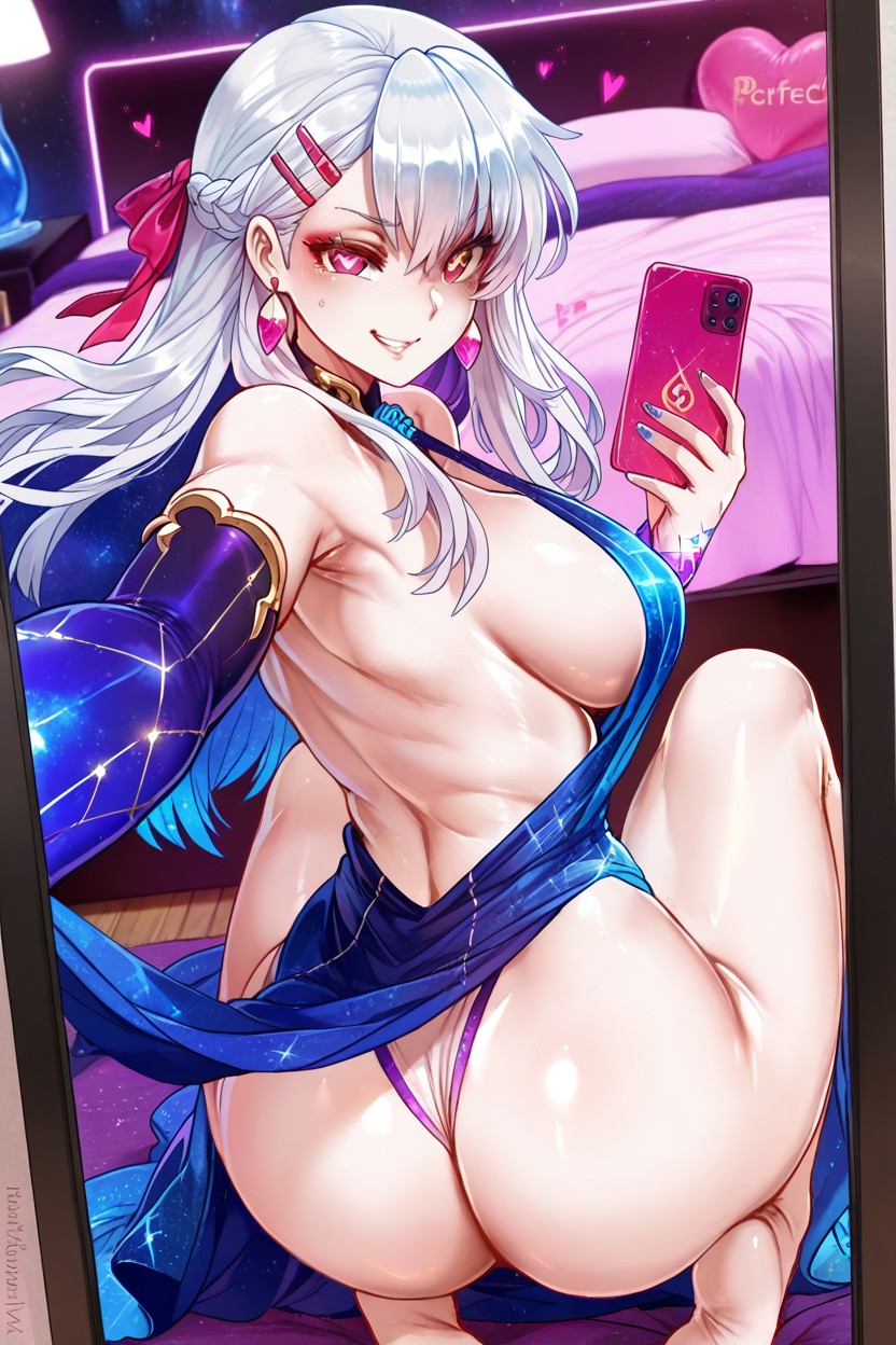 Full Hair, Selfie, Galaxy Slit Dress Hentai AI Porn
