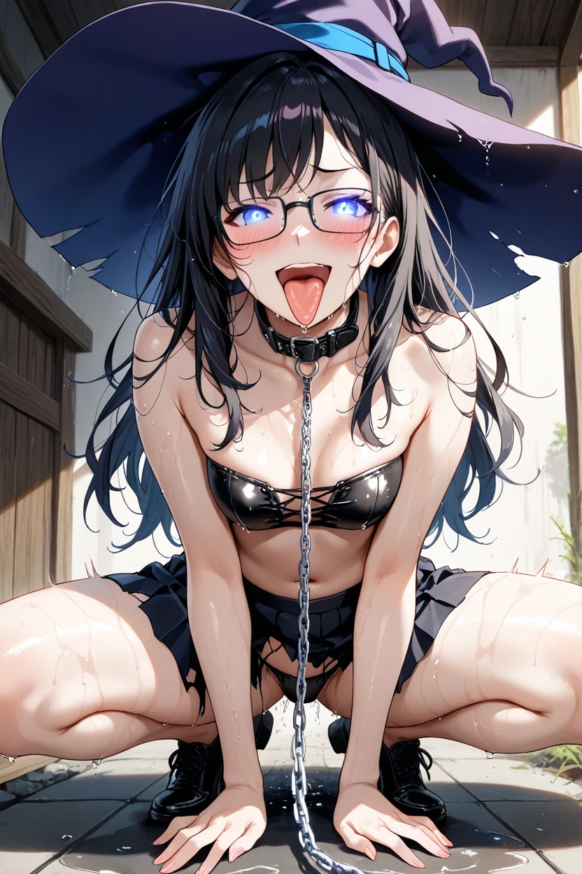 Look On Viewer, Long Hair, Under Chest Hentai AI Porn