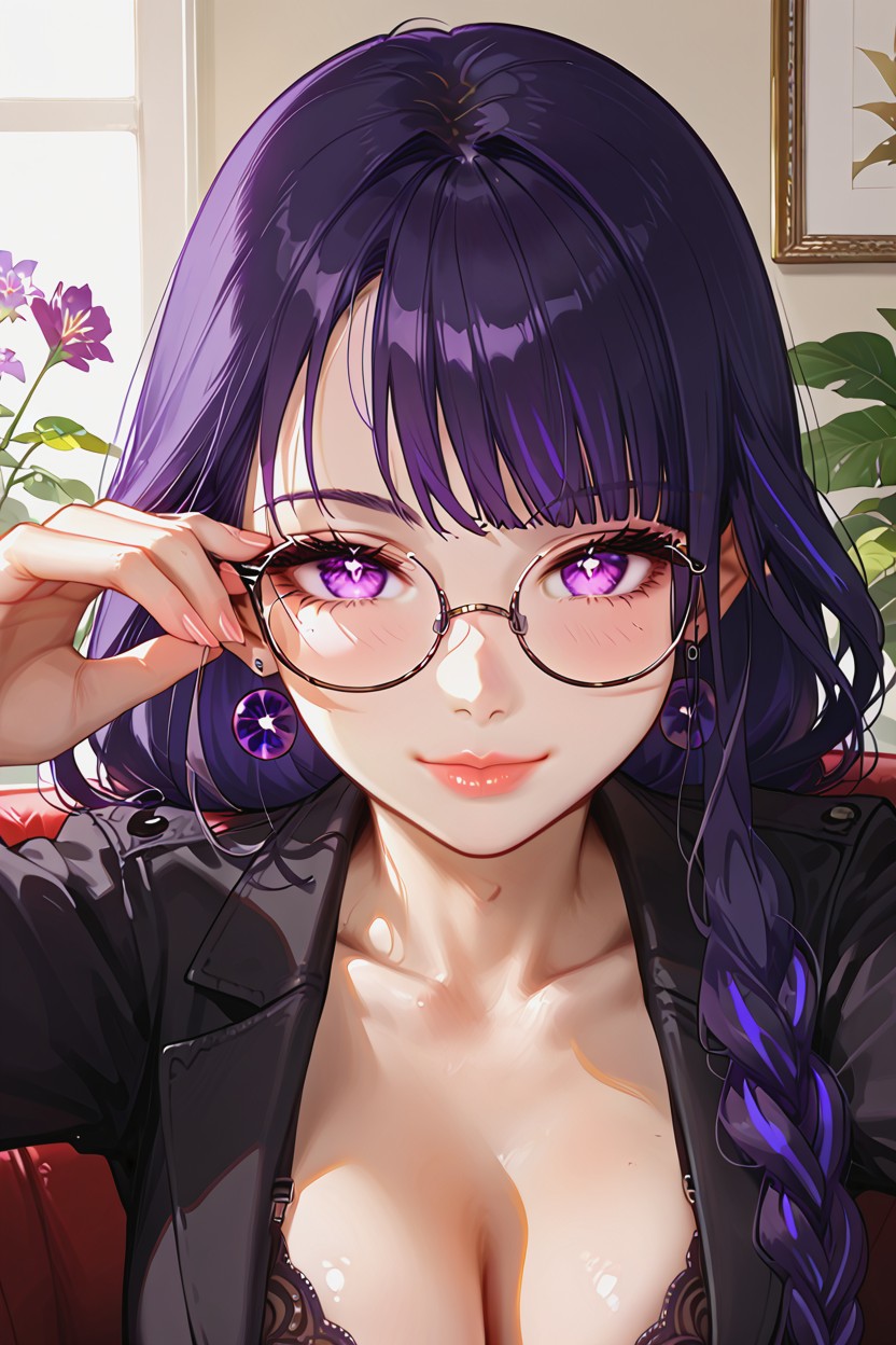 Seductive, Relaxed, Crossing Her Left Leg Over Her Right Hentai AI Porn