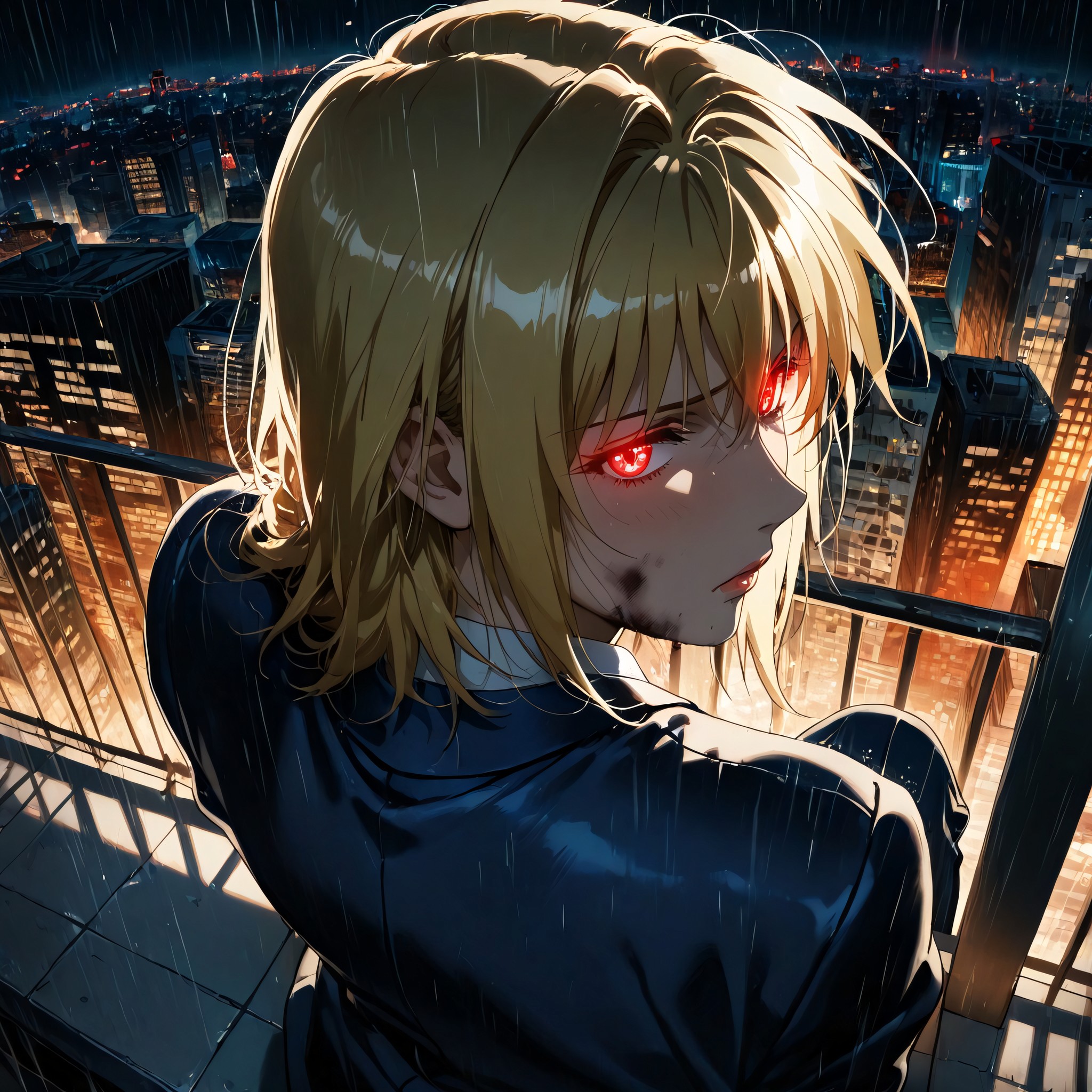 S Anime, 25+, Glowing Red Eyes Hentai AI Porn