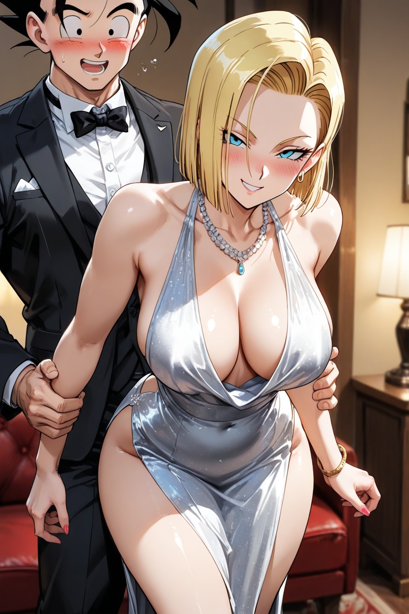 Rounded Breast, Front View, And A Sly Hentai AI Porn
