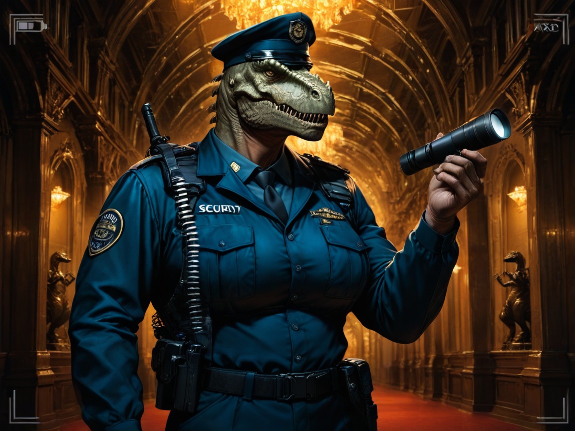 Security Guard, 25+, Digital Art Hentai AI Porn