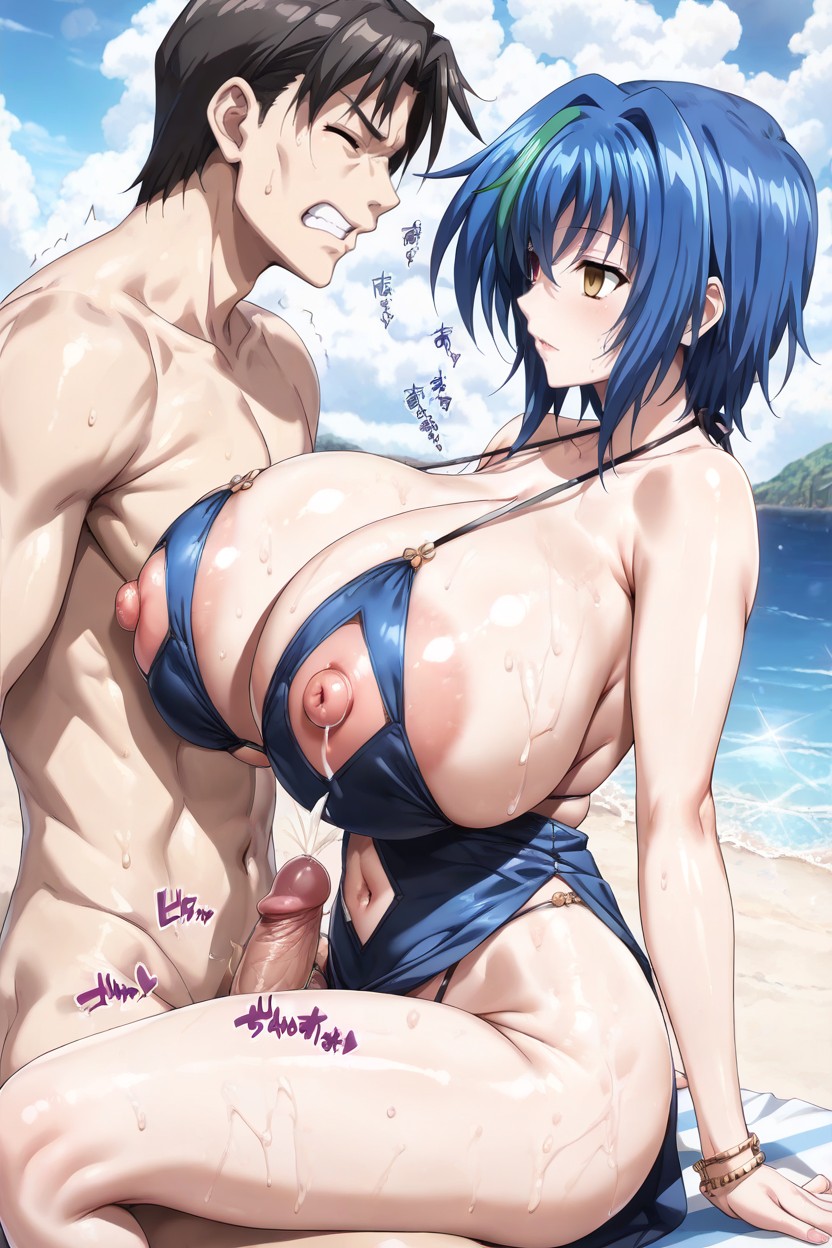 Nipplese Peek, Huging Sex, Uncensored Hentai AI Porn