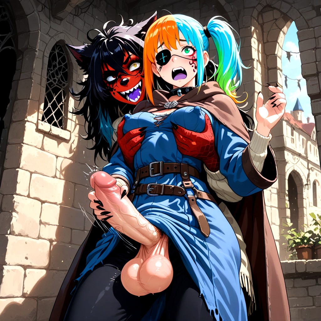 Rags, Grabbing, Face Tattoos Hentai AI Porn