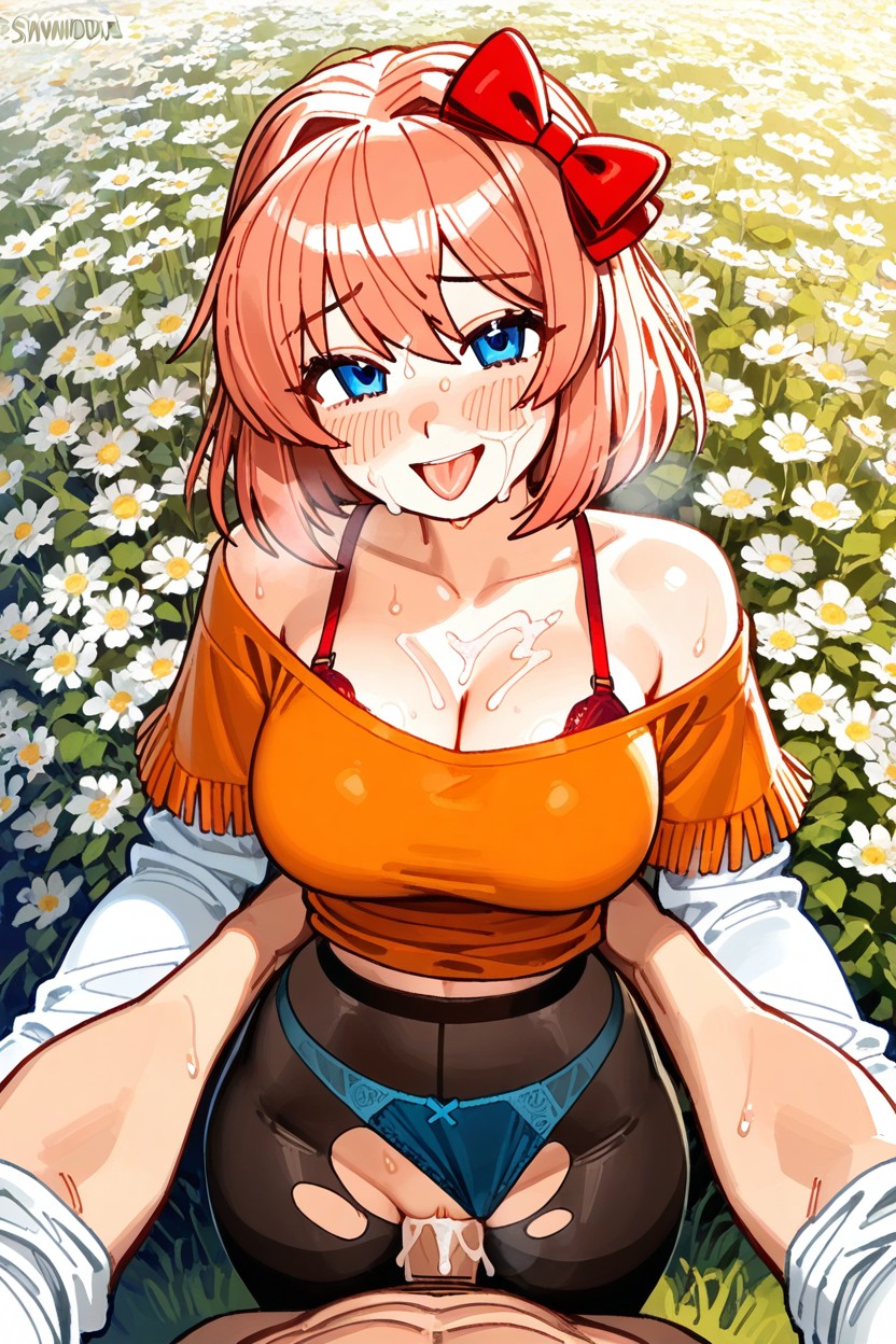 Ultra Quality, Extreme Snatched Waist, White Sleeves Hentai AI Porn