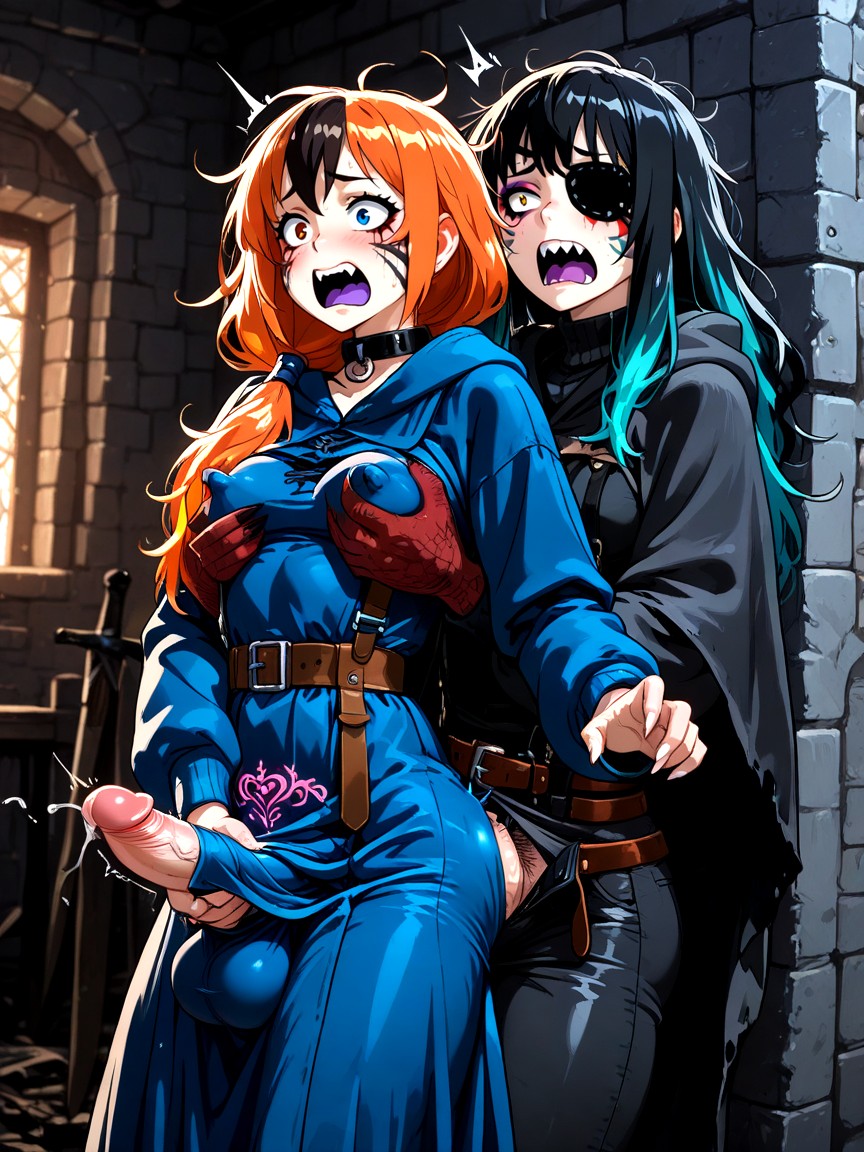 Bulge, Smeared Makeup, Pushing Hentai AI Porn
