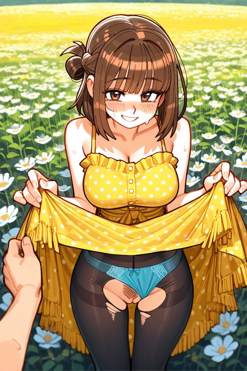 Short Length, Hairy Pussy, Bob Hair Hentai AI Porn