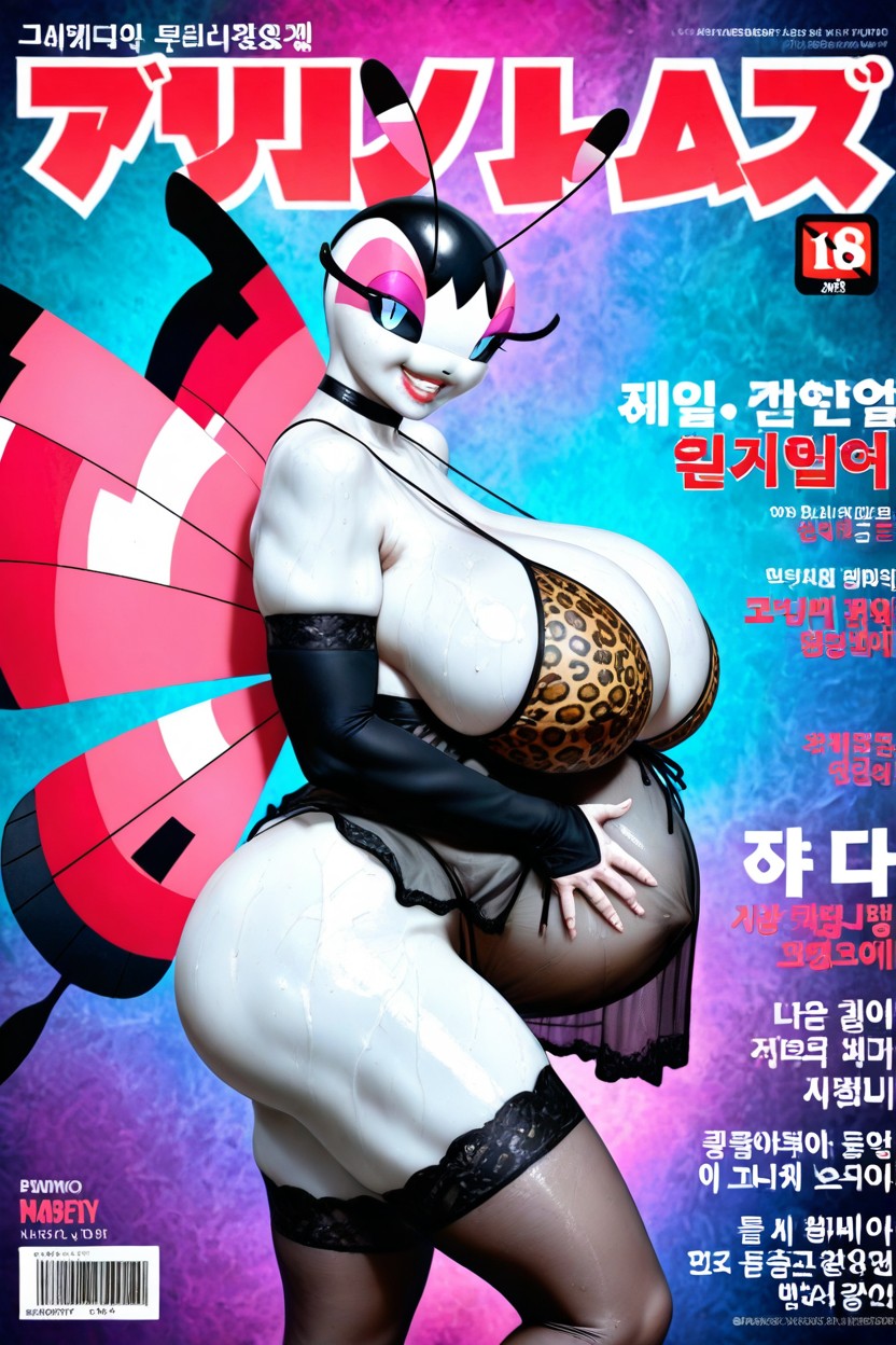 Vivillon Pokemon, Raw Photo, Detailed Facial Depictions Hentai AI Porn