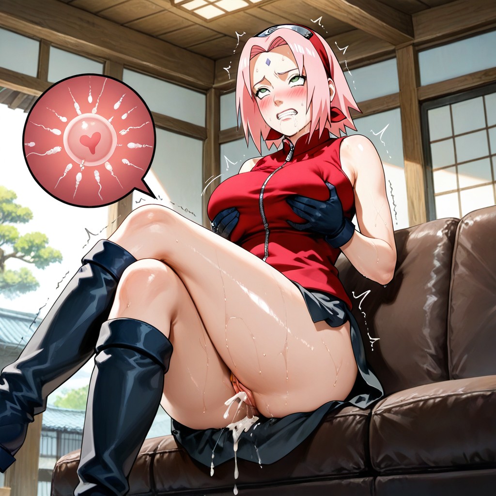 Pubic Hair, Clenched Teeth, Drool Hentai AI Porn