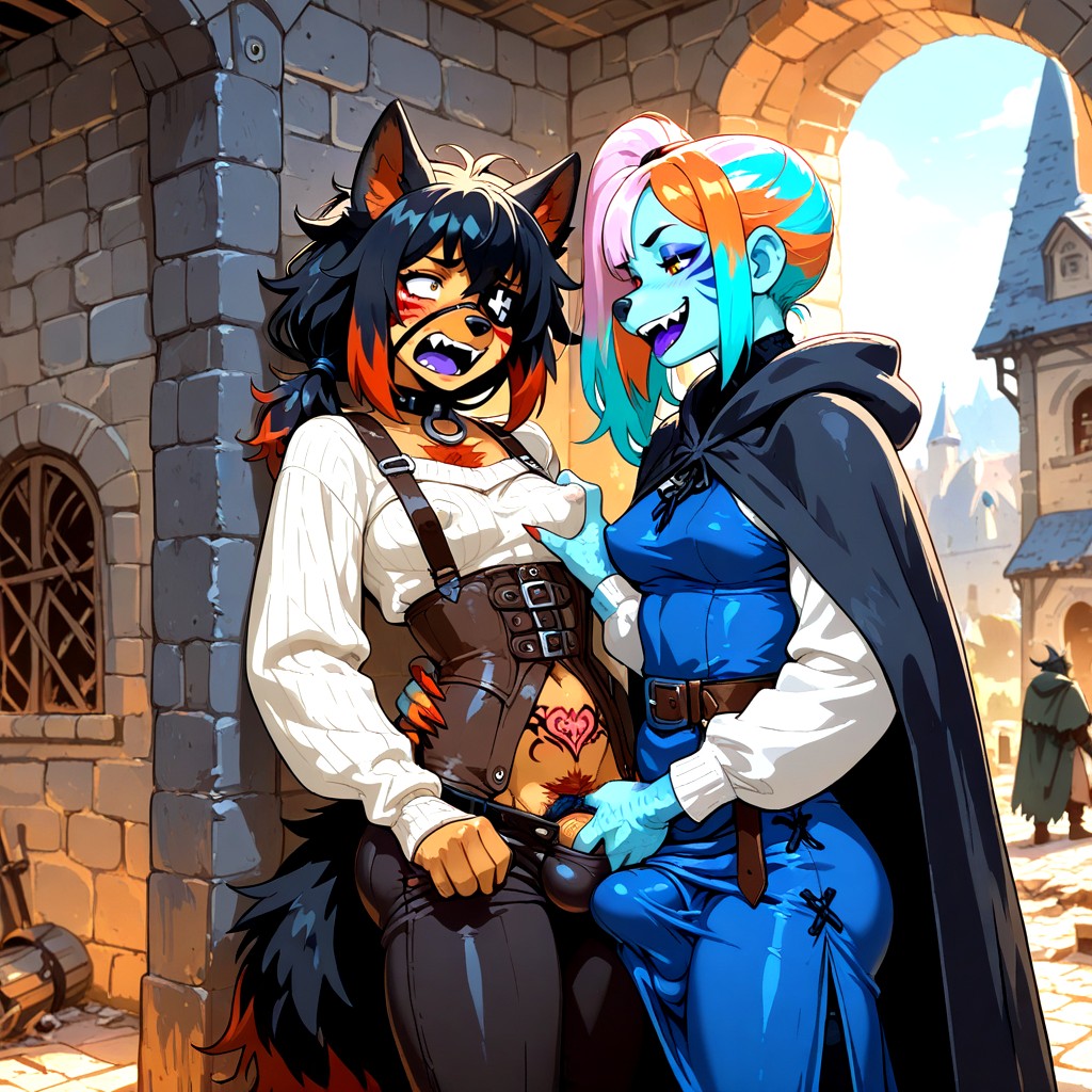 Grabbing, Nipple Bulge, Medieval Hentai AI Porn