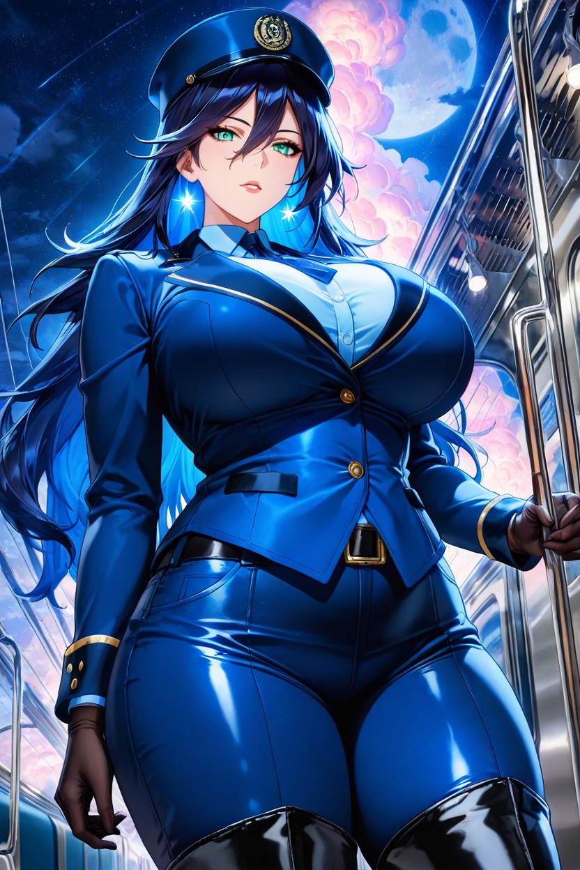 Midnight, Bust Shot, Black Elbow Gloves Hentai AI Porn