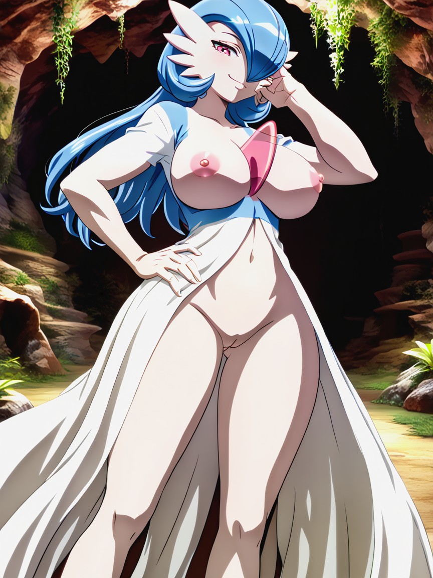 Smug, Long Length, Front View Hentai AI Porn