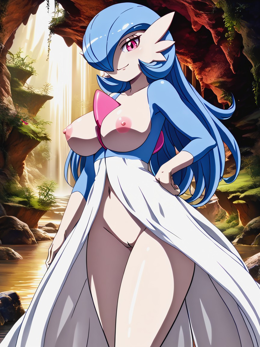 Exposed Breasts, One Person, Uncovered Hands Hentai AI Porn