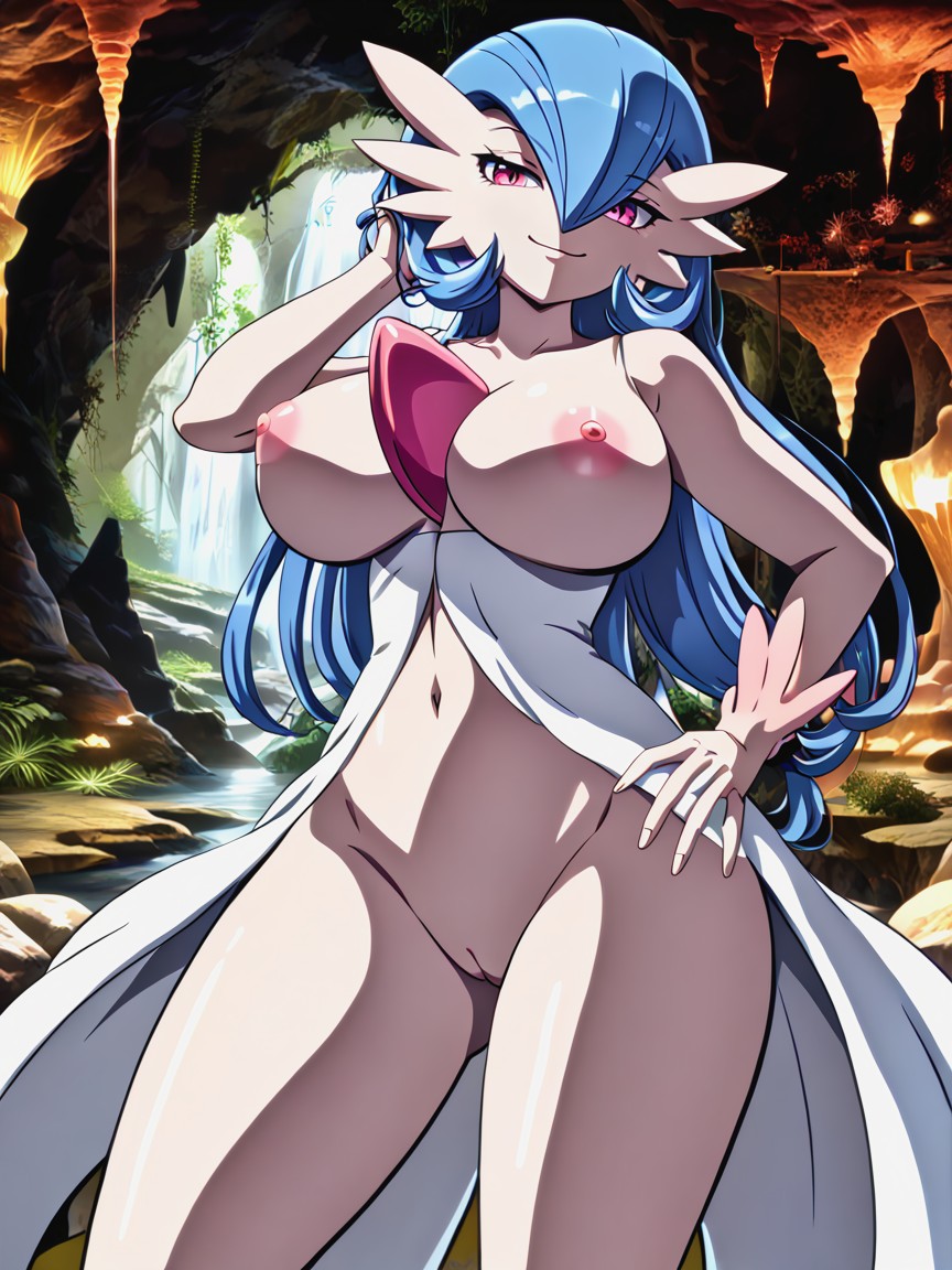 Blue Hair, High Resolution, No Gloves Hentai AI Porn