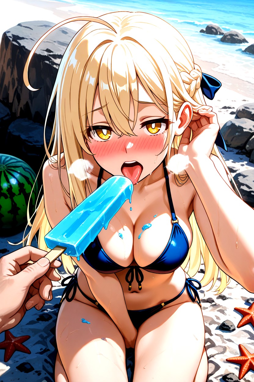 20+, Tongue Out, Looking At Food Hentai AI Porn