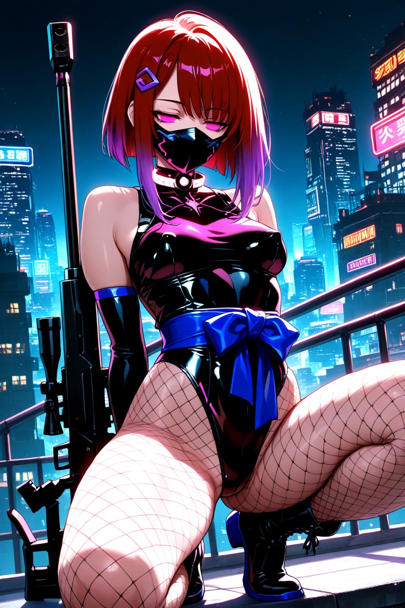 Sleeveless, Arms Behind Back, Hair Ornament Hentai AI Porn