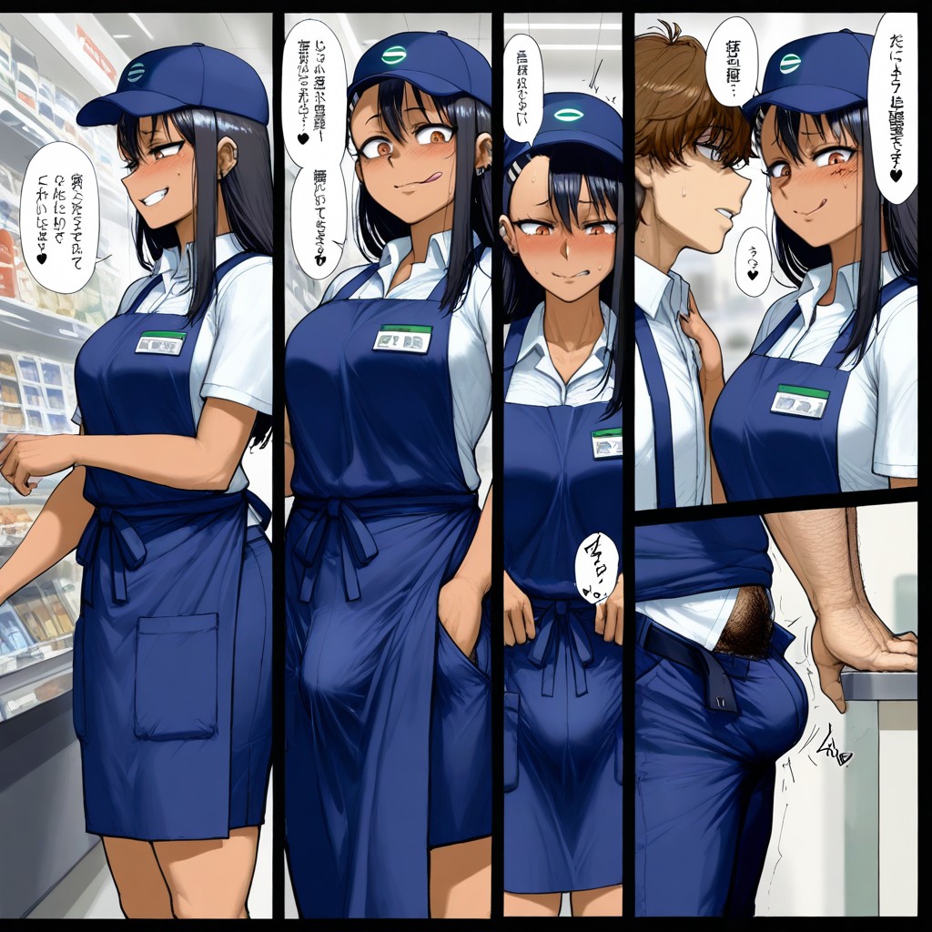 Small Ass, Comic Panel, Female Teasing Male Hentai AI Porn