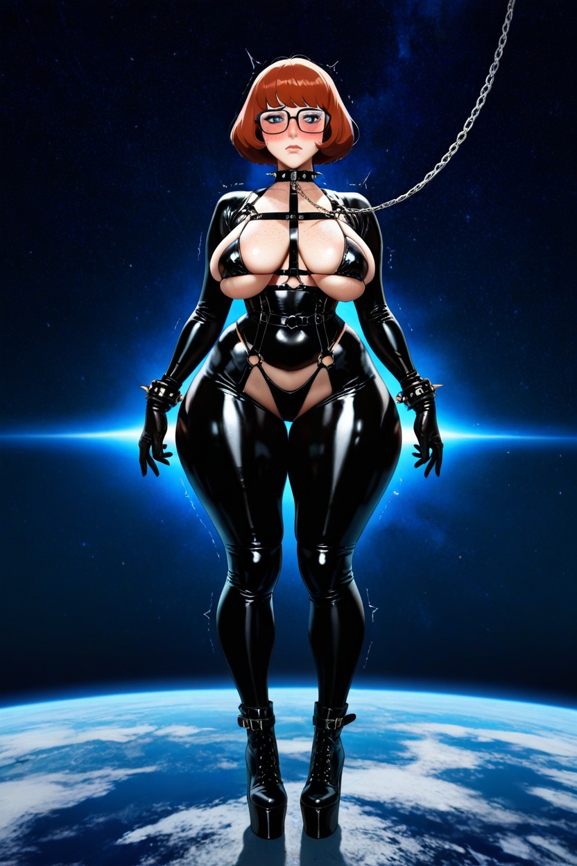Spiked Braceletes, Velma Dinkley, Thick Thighs Hentai AI Porn