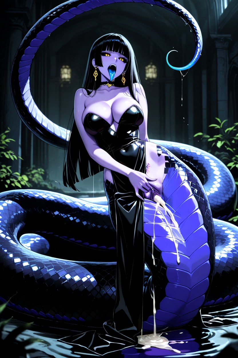 Squirt, Yellow Eyes, Dynamic Sexual Pose Hentai AI Porn