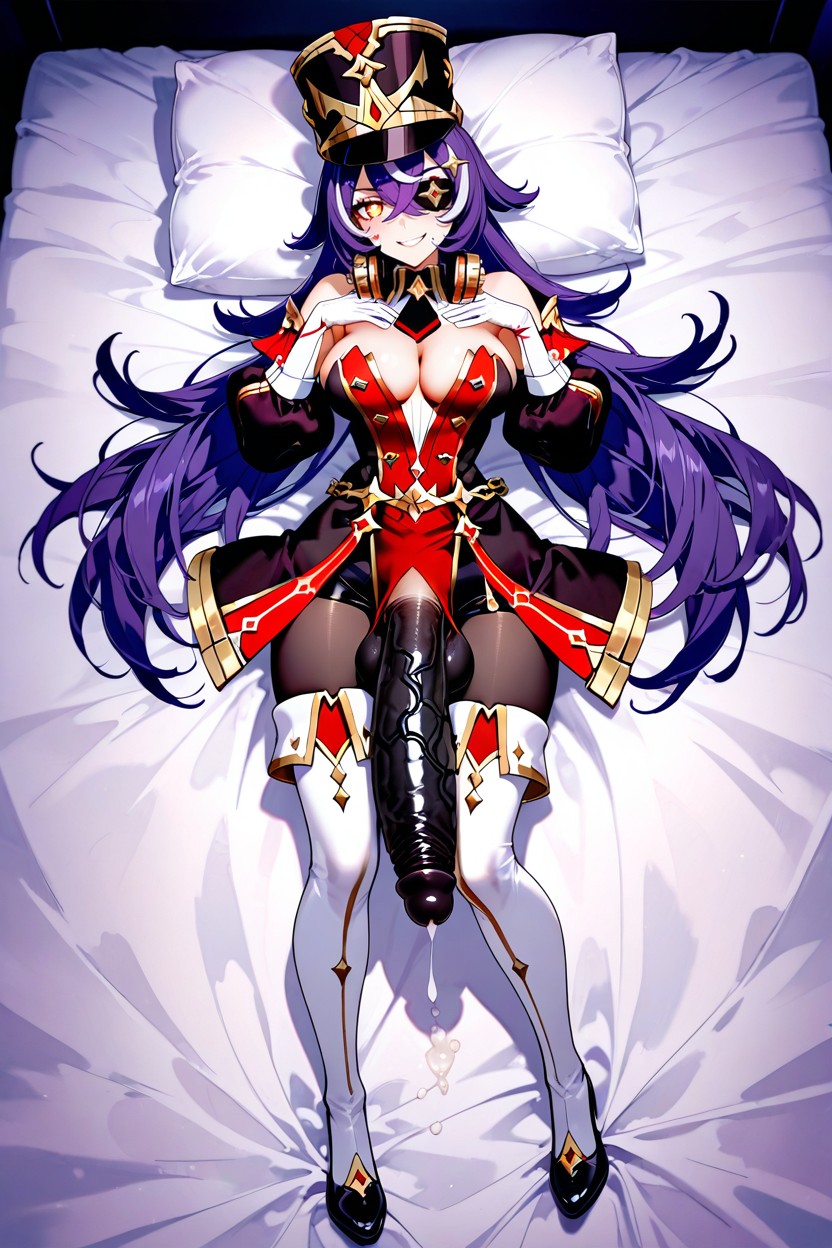 Black Penis, Very Long Hair, Perfect Natural Medium Breasts Hentai AI Porn