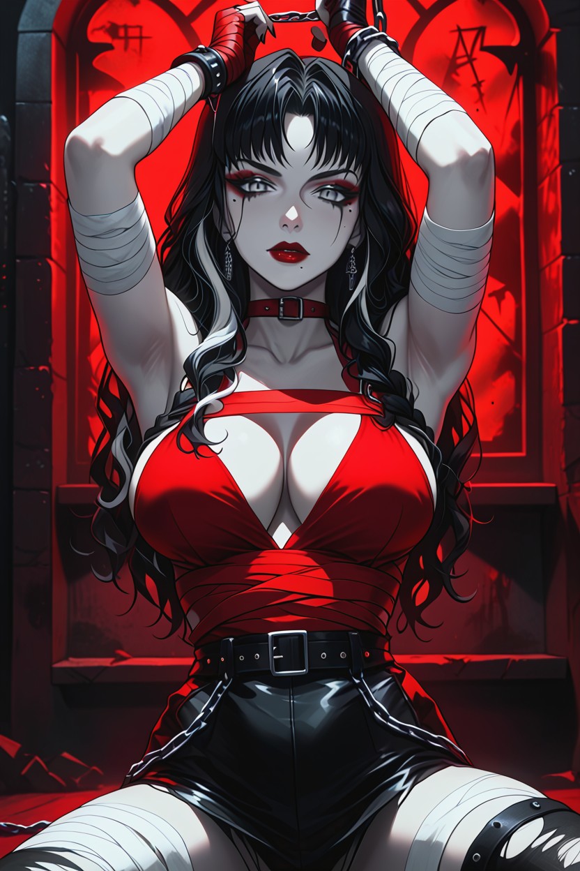 Very Tight, One Arm, Standing In An Abandoned Asylum Pose Hentai AI Porn
