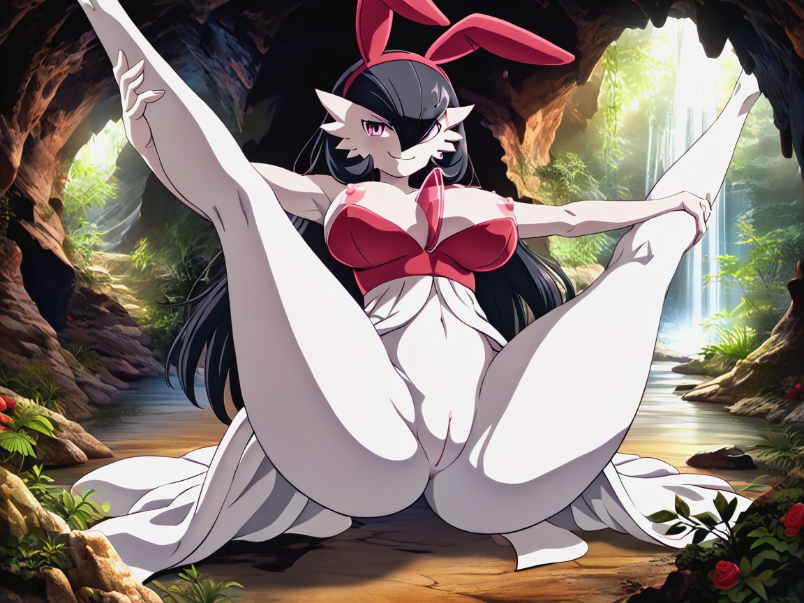 Facing Forward, Hände Auf Den Hüften, Sanduhr Hentai KI Porno