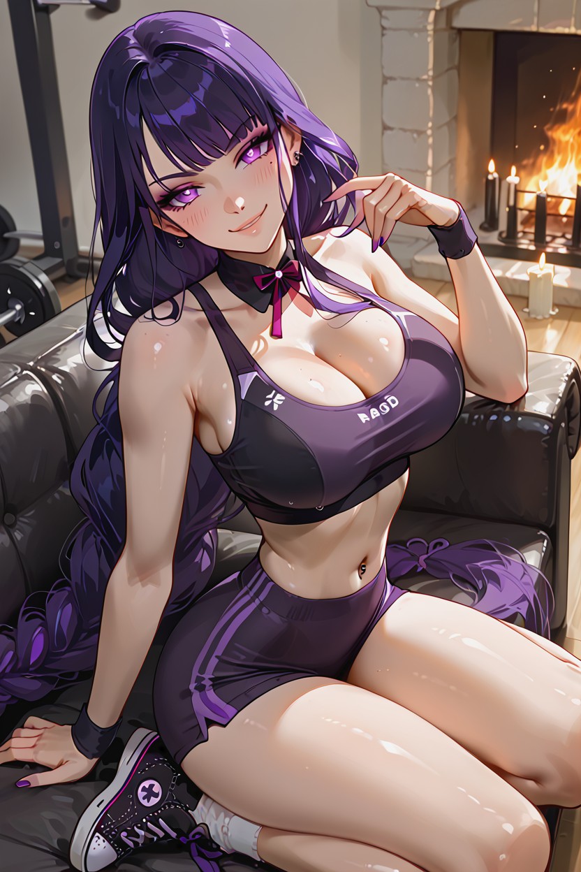 Fake Boobs, Seductive Gaze, Perky Boobs Hentai AI Porn