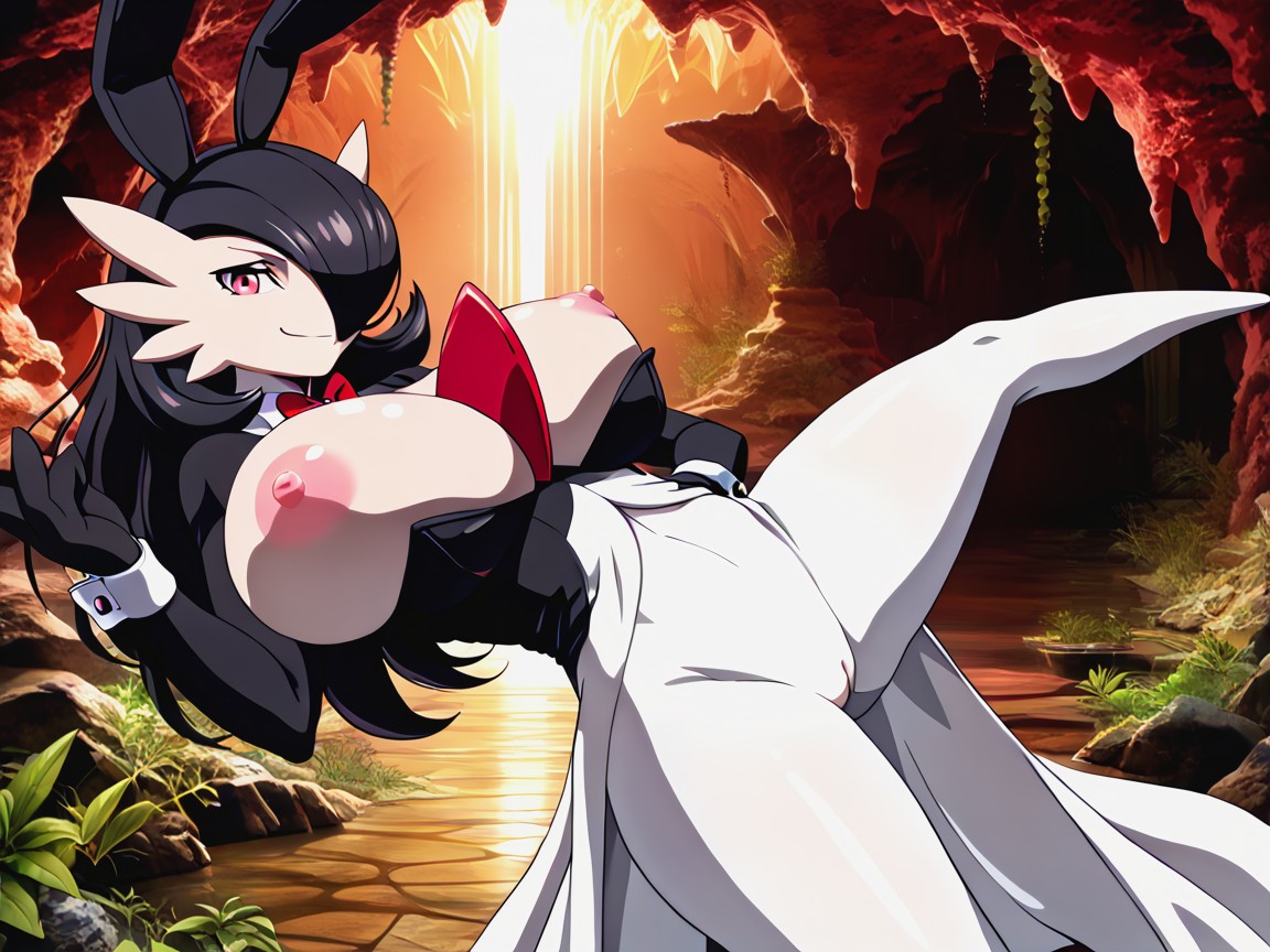 Massive Fake Breasts, High Resolution, Mouth Exposed Hentai AI Porn