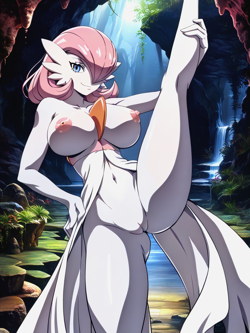 Mouth Exposed, Perky Nipples, No Male Porno IA Hentai
