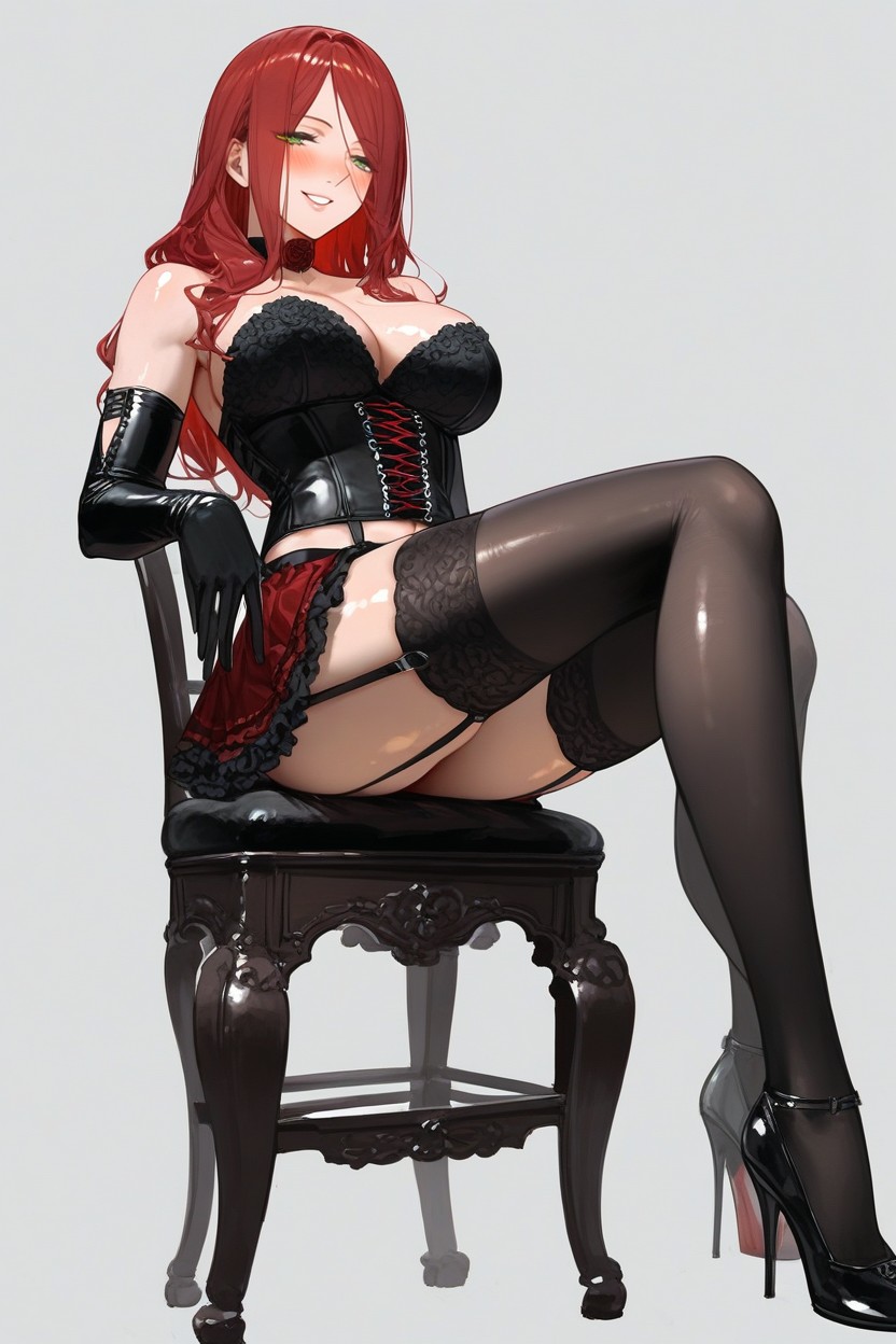 Rose Outline Zoom Layer, Waist And Belly Visible, Lowcut Corset Hentai KI Porno