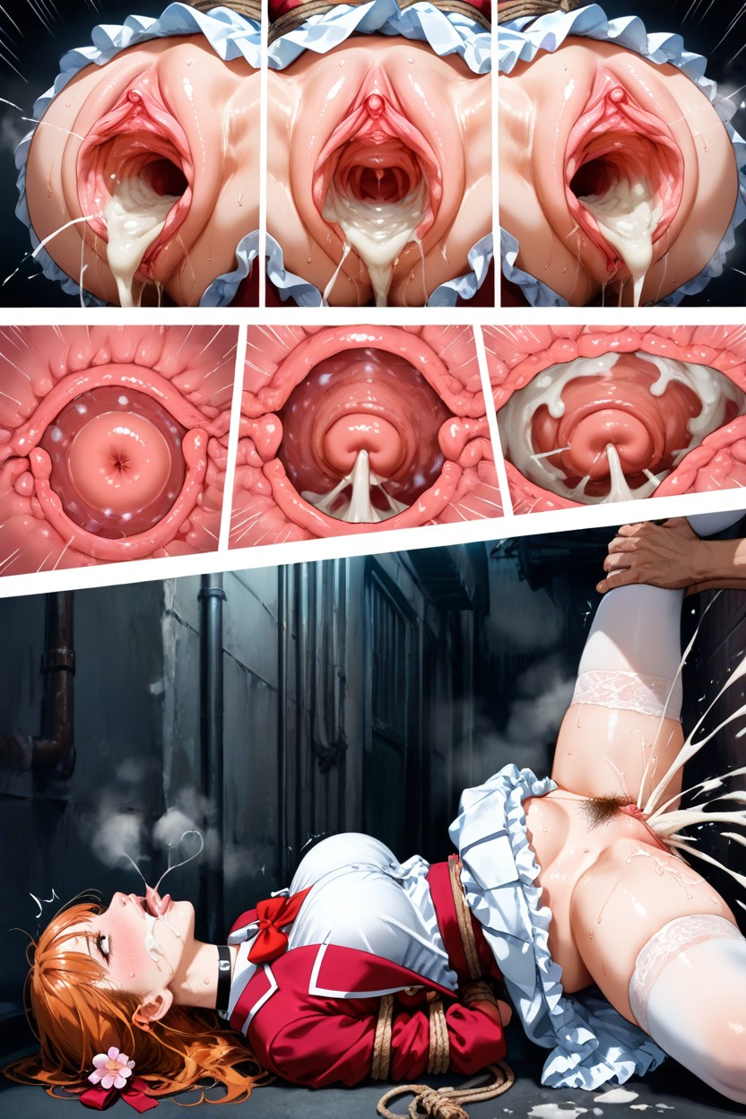 Steam Rising From Body, Ragged Clothes, Sweat Hentai IA