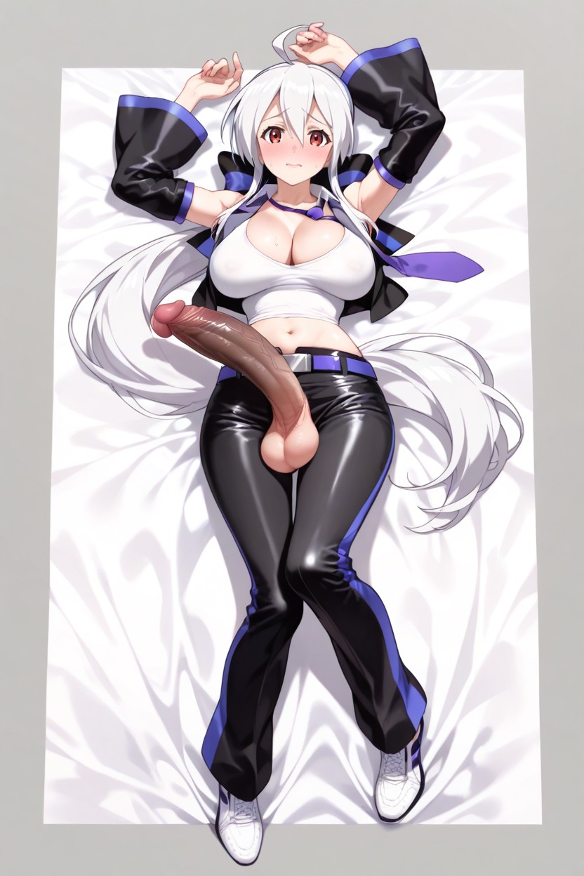 Pussy Visible, Large Cock, Detached Flared Sleeves Hentai AI Porn