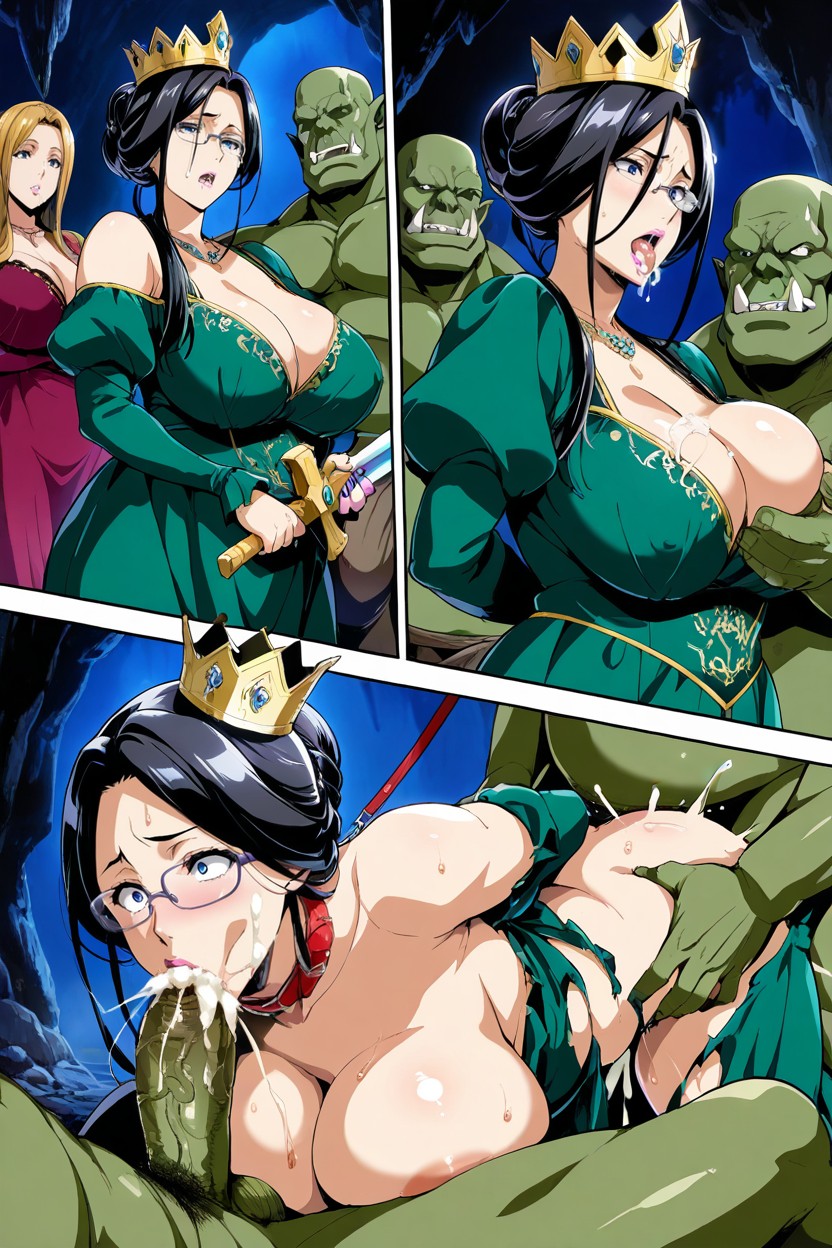 Takeda Hiromitsu Style, Queen’s Attire, Black Hair Hentai IA