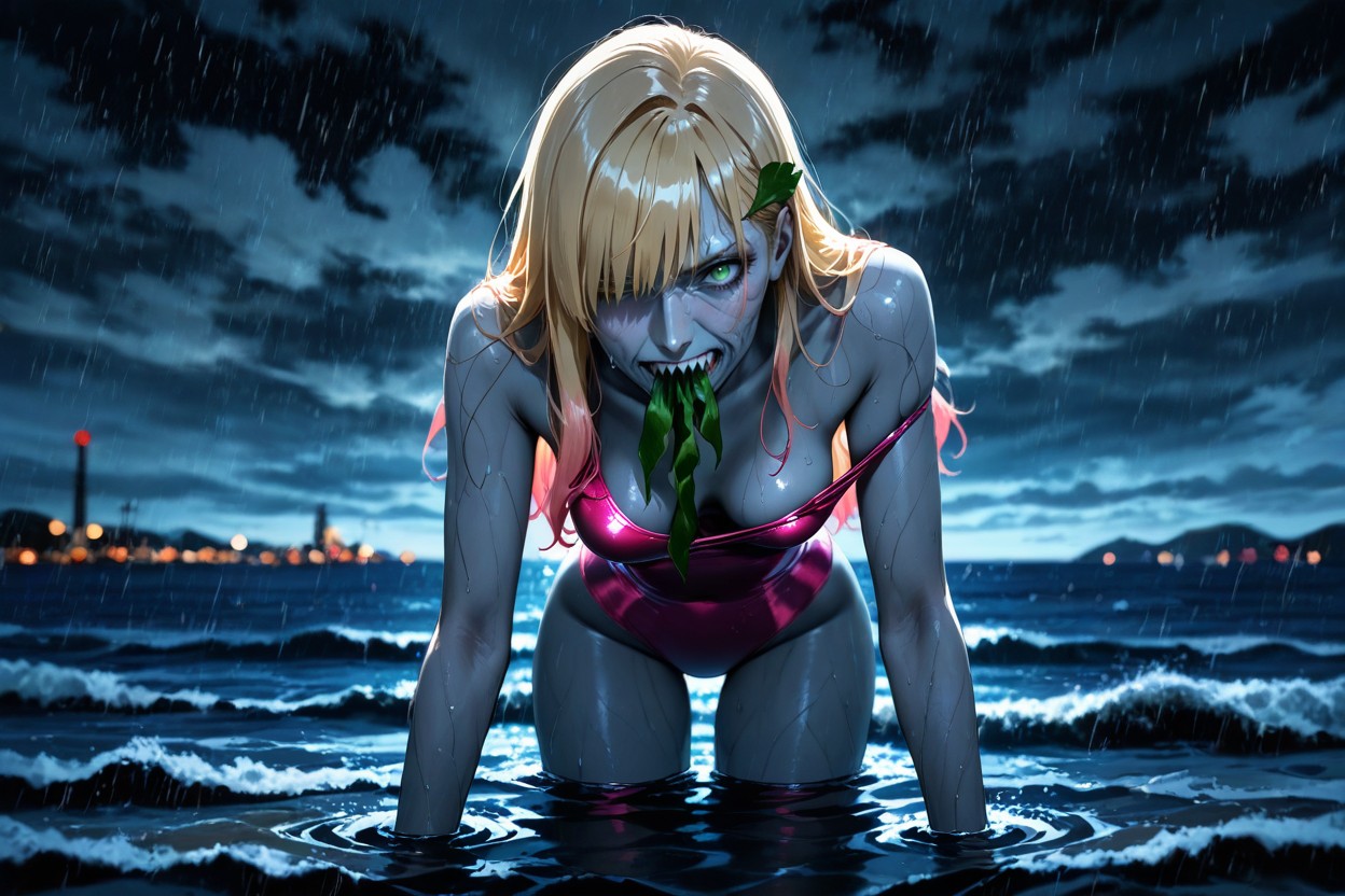 Sharp Focus, Dark, Low Light Hentai AI Porn