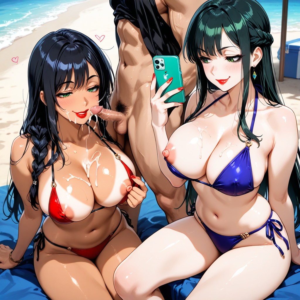 Straight Hair, Chocker, Small Hentai AI Porn