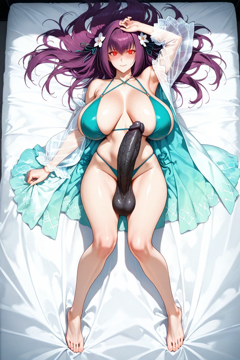 Tumbada, Huge Erect Penis, Proud Hentai IA