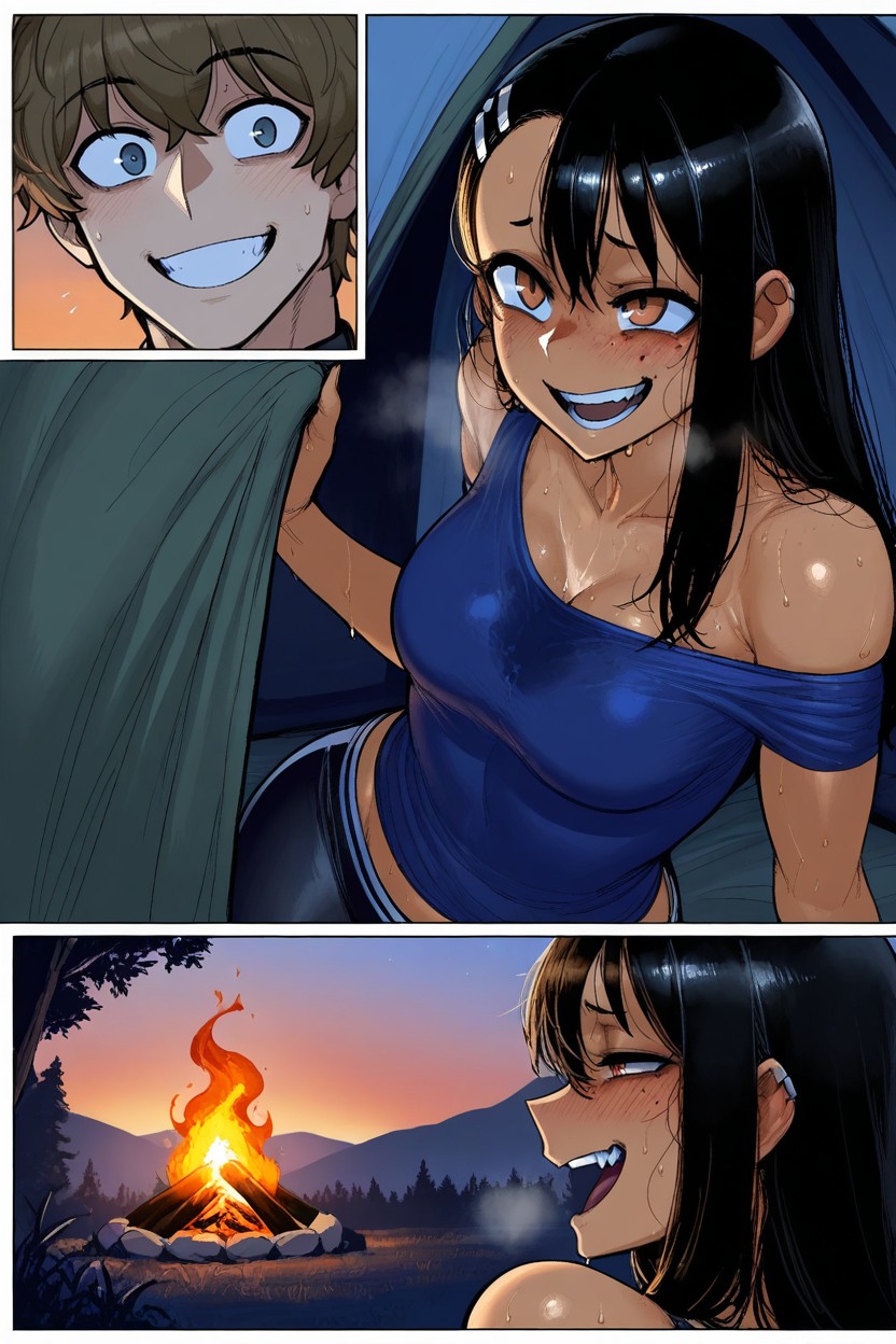 Panel De Cómic, Cuerpo Completo, 25+ Hentai IA