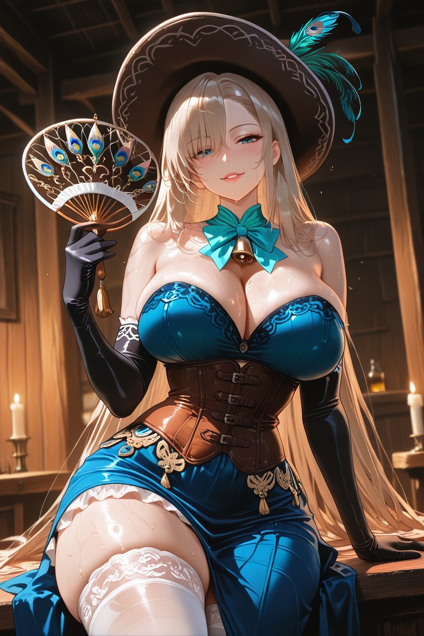 Dutch Angle, Wild West Themed, Saloon Hentai AI Porn