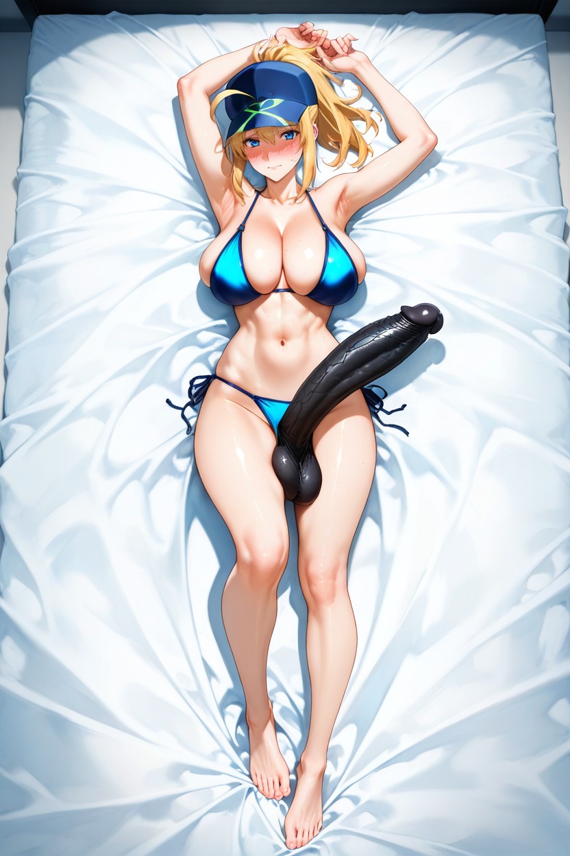 Huge Erect Black Penis, Perfect Hands, Single Screen Hentai AI Porn