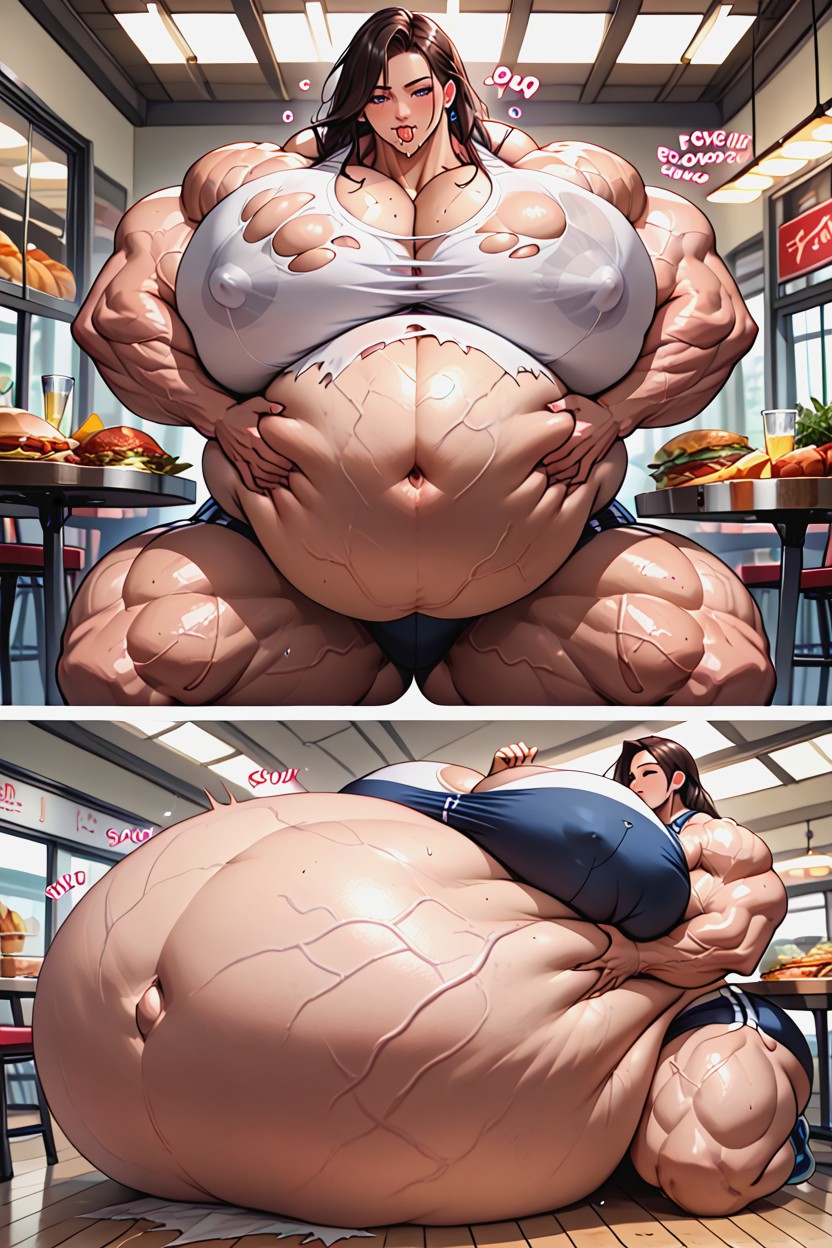 30+, Extremely Muscular, Belly Veins Hentai IA