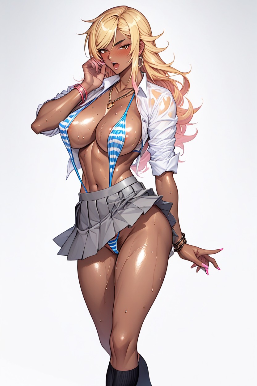 Big Rounded Breast, Dark Skin, Big Tits 헨타이 AI 포르노