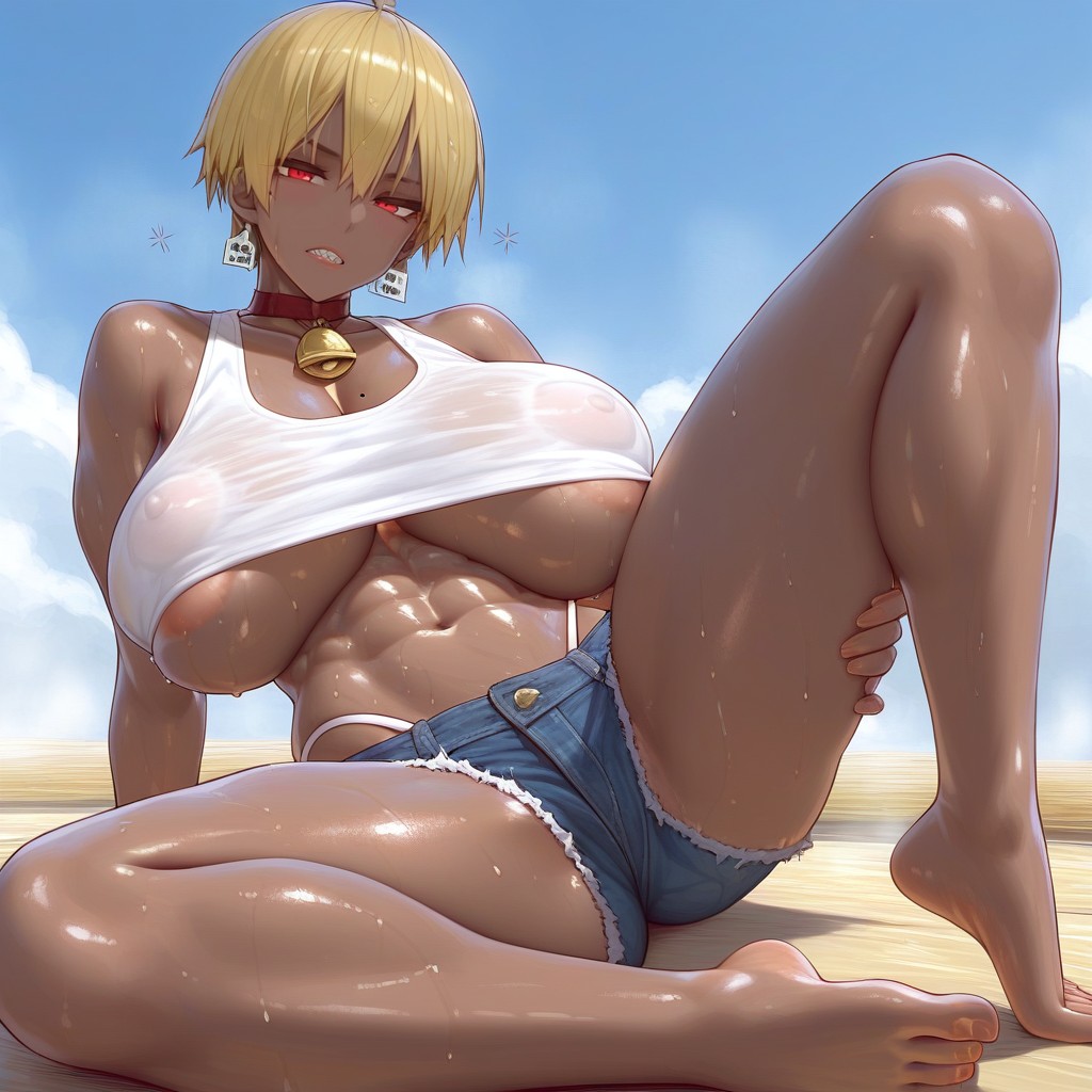 Granja, On, Blonde Hair Hentai IA