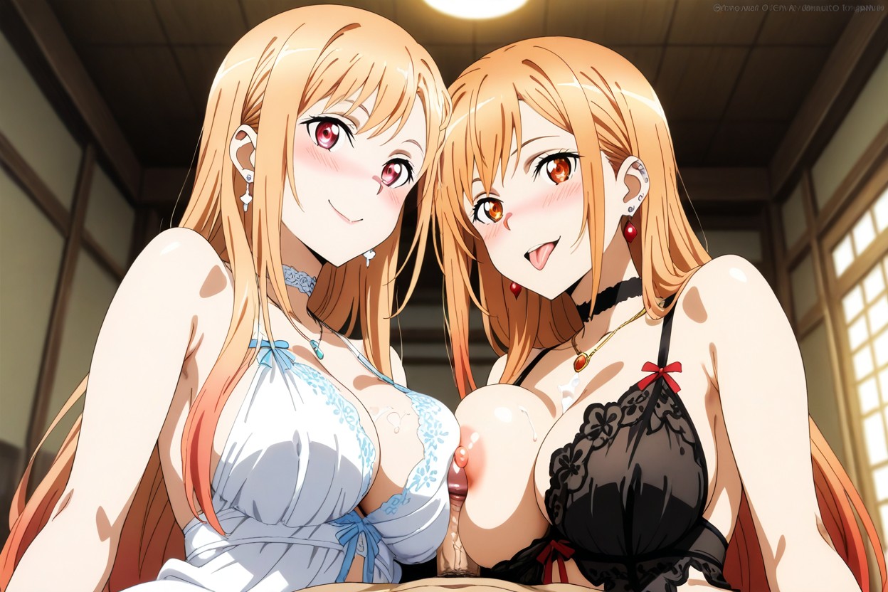 Low Angle View, Breast Drop, Red Gem Hentai IA