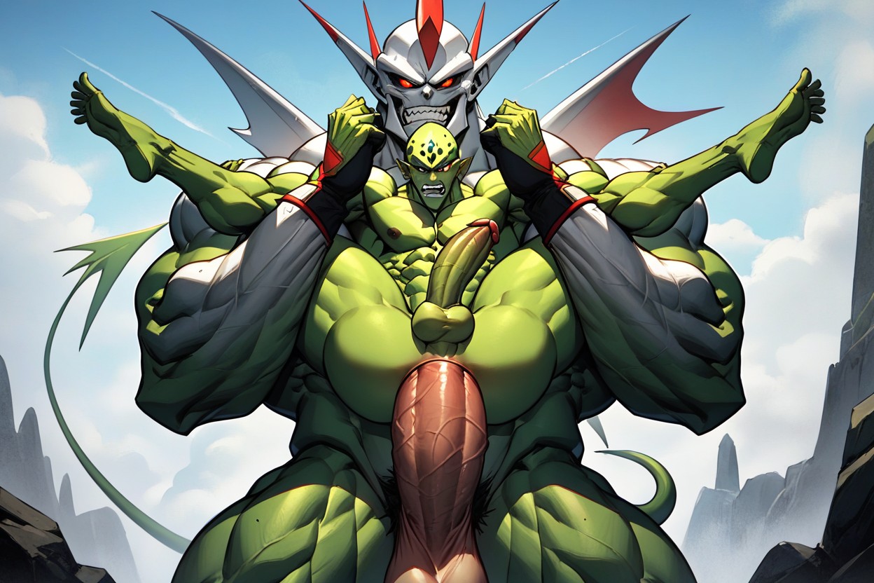 Full Nelson, Light Green Armor, Bio-android Hentai AI Porn